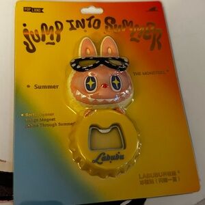 POP LAND Jump Into Summer The Monsters Bottle Opener Fridge Magnet Labubu